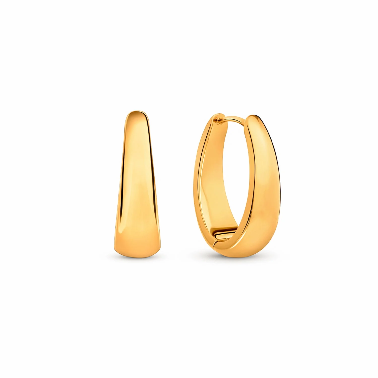 Oval Hoop Earrings