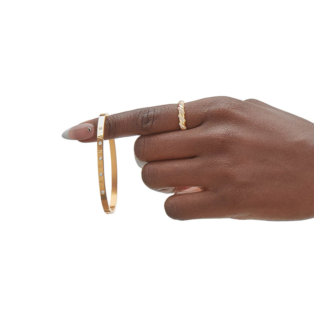 Custom Crystal Name Bangle - Image 5