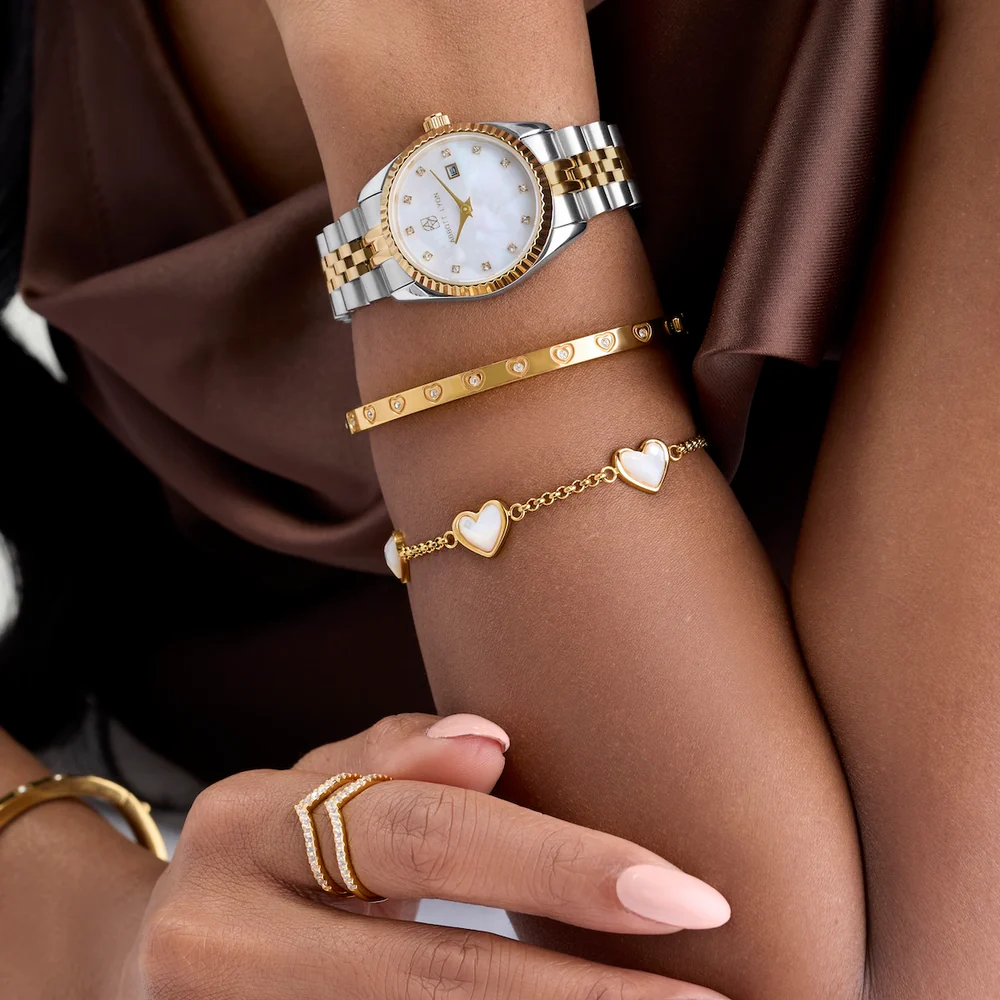 Mother of Pearl Multi Heart Bracelet - Image 3